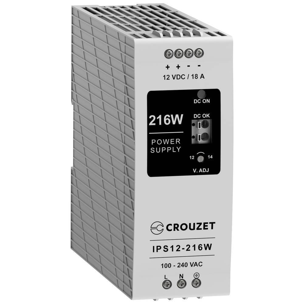 Crouzet Alimentatore industriale 12 V 18 A 216 W Contenuto 1 pz.