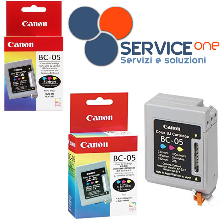 cartuccia originale Canon BC-05 Inkjet multicolore per BJC-200 BJC-1000 ⭐