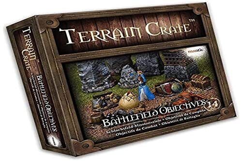 Mantic MGTC121 TerrainCrate: Obiettivi di Battlefield, Multi (Z7F)