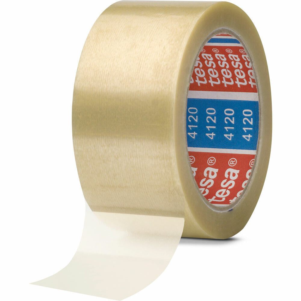 INL tesa® 4120, PVC, Nastro da imballaggio in PVC, 66m x 50mm, trasparente