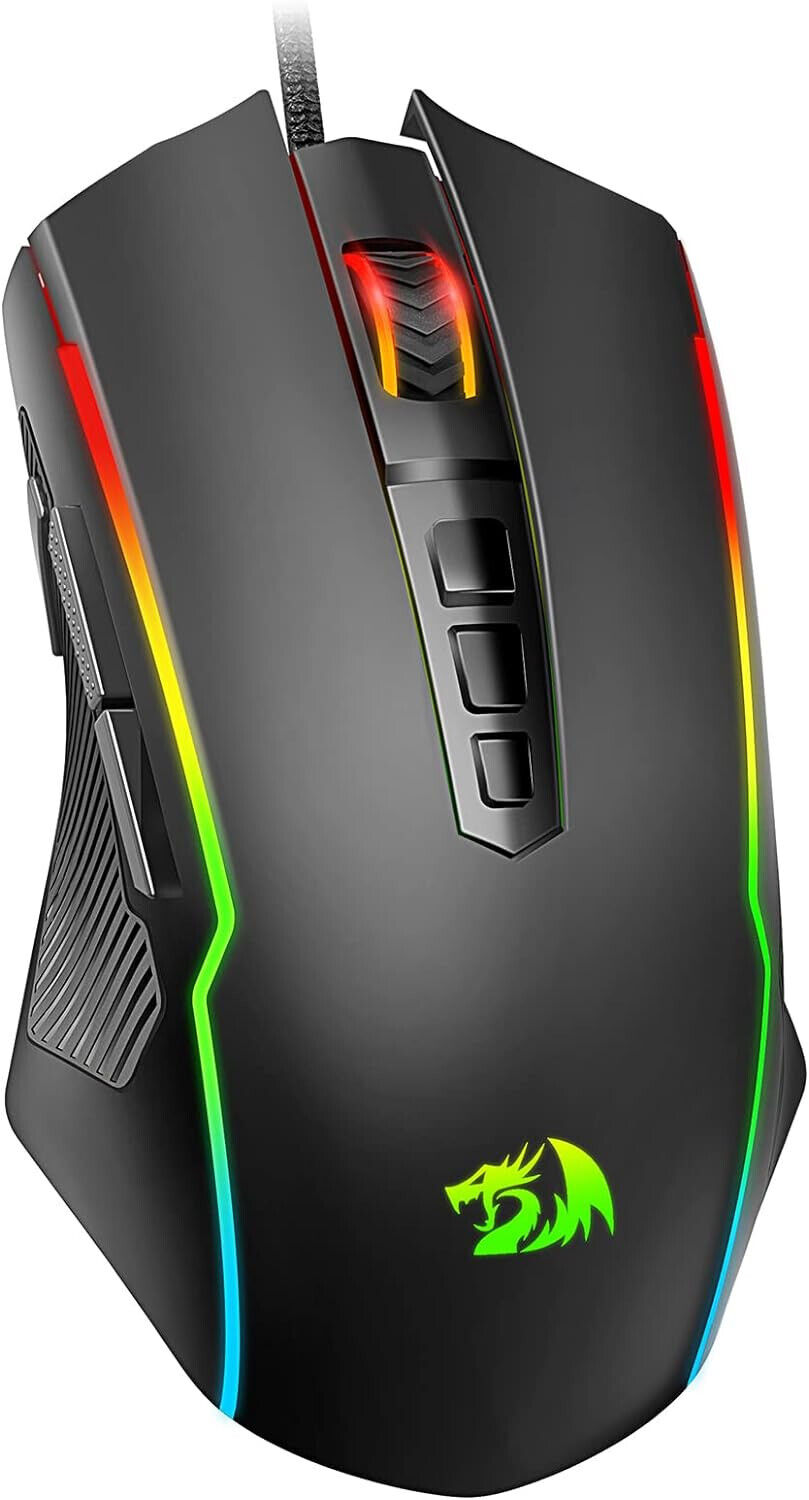 Redragon Mouse Gaming, Mouse da gioco cablato con retroilluminazione M910-K