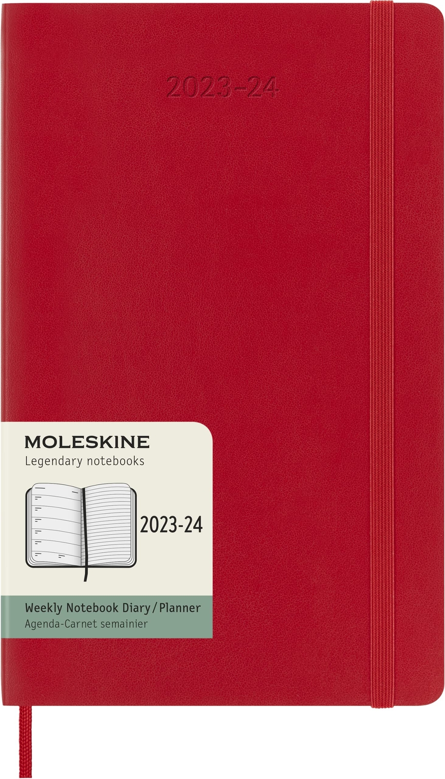 Moleskine Weekly Planner 2023-2024, 18-Month Agenda, Academic Diary, Weekly Diar