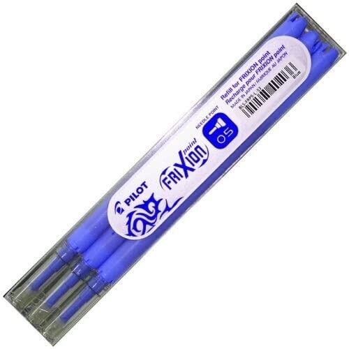 Pilot - FRIXION POINT - (Confezione da 3) Ricariche, colore: blu - 0,5 mm