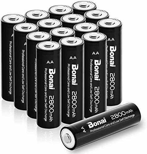 BONAI alta capacità Pile Ricaricabili AA Batterie Stilo 2800mAh Ni-MH (J3S)