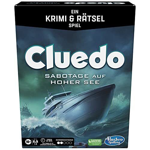 Hasbro Gaming Cluedo - Gioco da tavolo sabotaggio in alto mare, Cluedo (n9F)