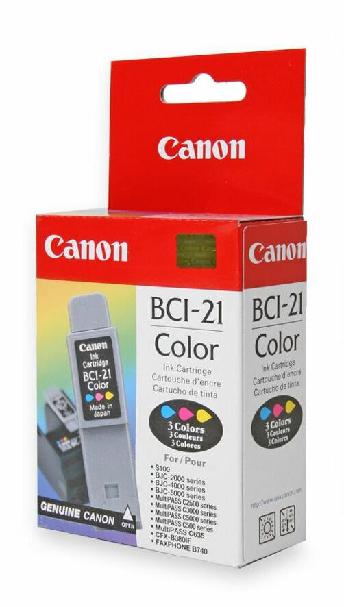 Canon BCI-21 COLOR CARTUCCIA  INCHIOSTRO COLORE NUOVA c20/c30/c50