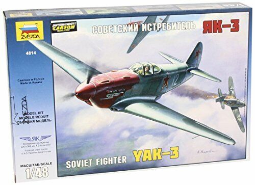 Zvezda Models YAK-3 Yakovlev Soviet WWII Fighter Aircraft Building Kit, (W1S)