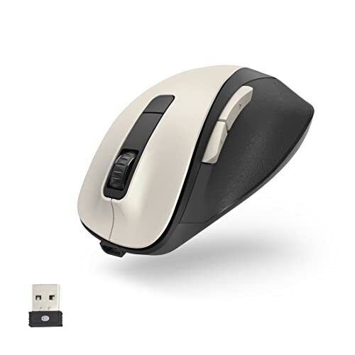Hama Mouse ottico per computer con 6 tasti MW-500 Recharge con batteria, mouse e