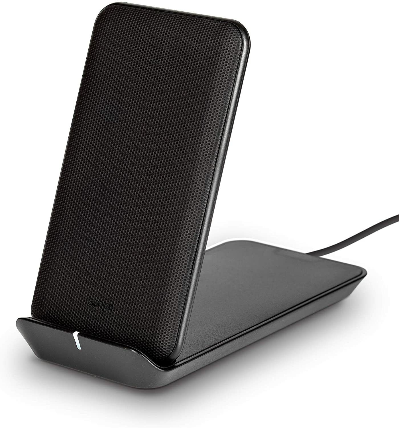 Smpl SUPPORTO PER CARICABATTERIE WIRELESS STAZIONE DI RICARICA NERO