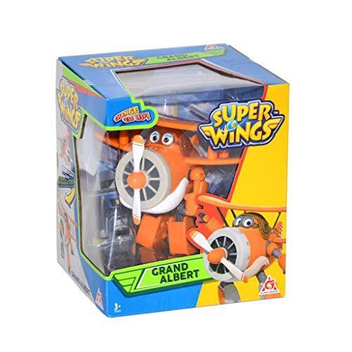 Super Wings Aereo Giocattolo - Super Wings Grand Albert Transformers (s1w)
