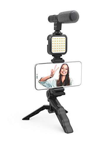 KIT DE VLOGGING DIGIPOWER 4 PARTES SOPORTE CON LUZ (T1C)