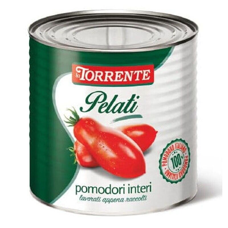 Pomodori pelati interi da 1Kg  - La Torrente - Cartone da 12  Pezzi