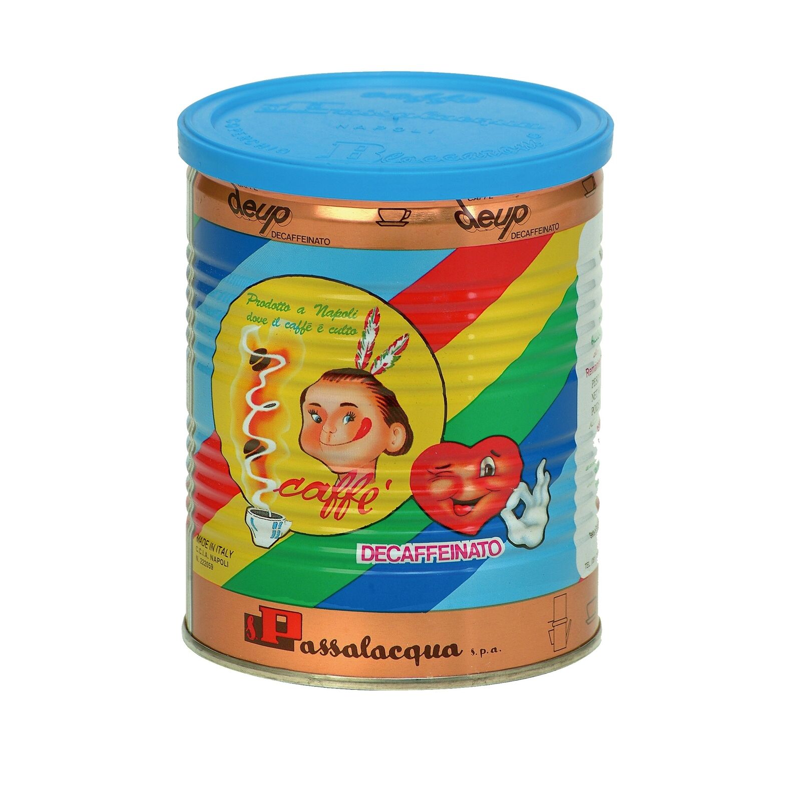 Caffè Passalacqua decaffeinato DEUP Gr. 250 Latta