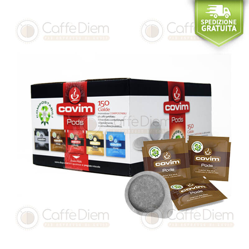 150 Cialde Carta Filtro Ese 44mm Caffè Caffe COVIM OROCREMA ORO CREMA