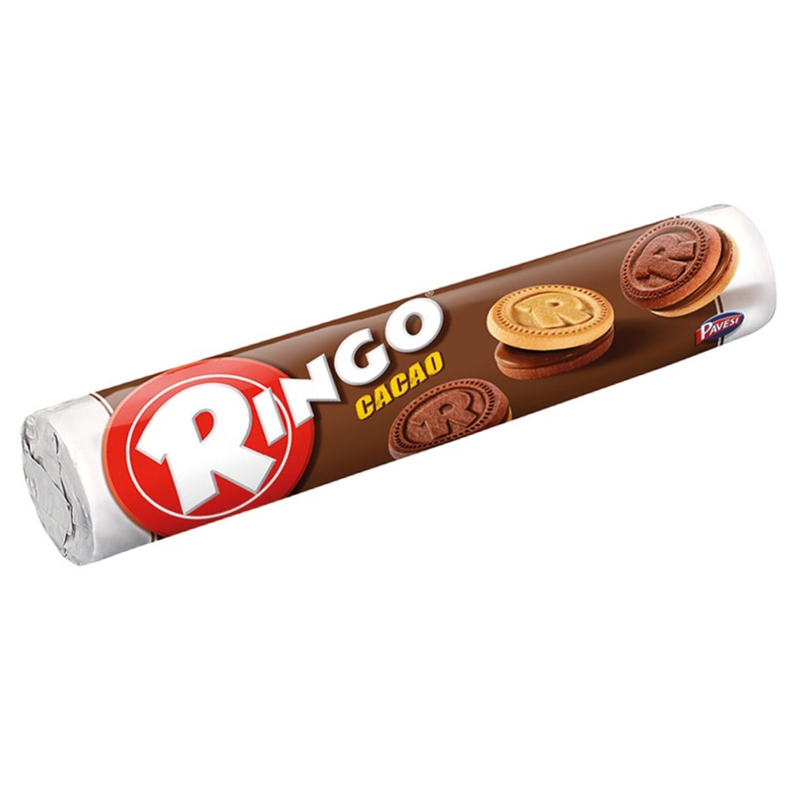 1 TUBO BISCOTTI RINGO CLASSICI CON RIPIENO A CACAO CLASSICO BISCOTTO 165 GR