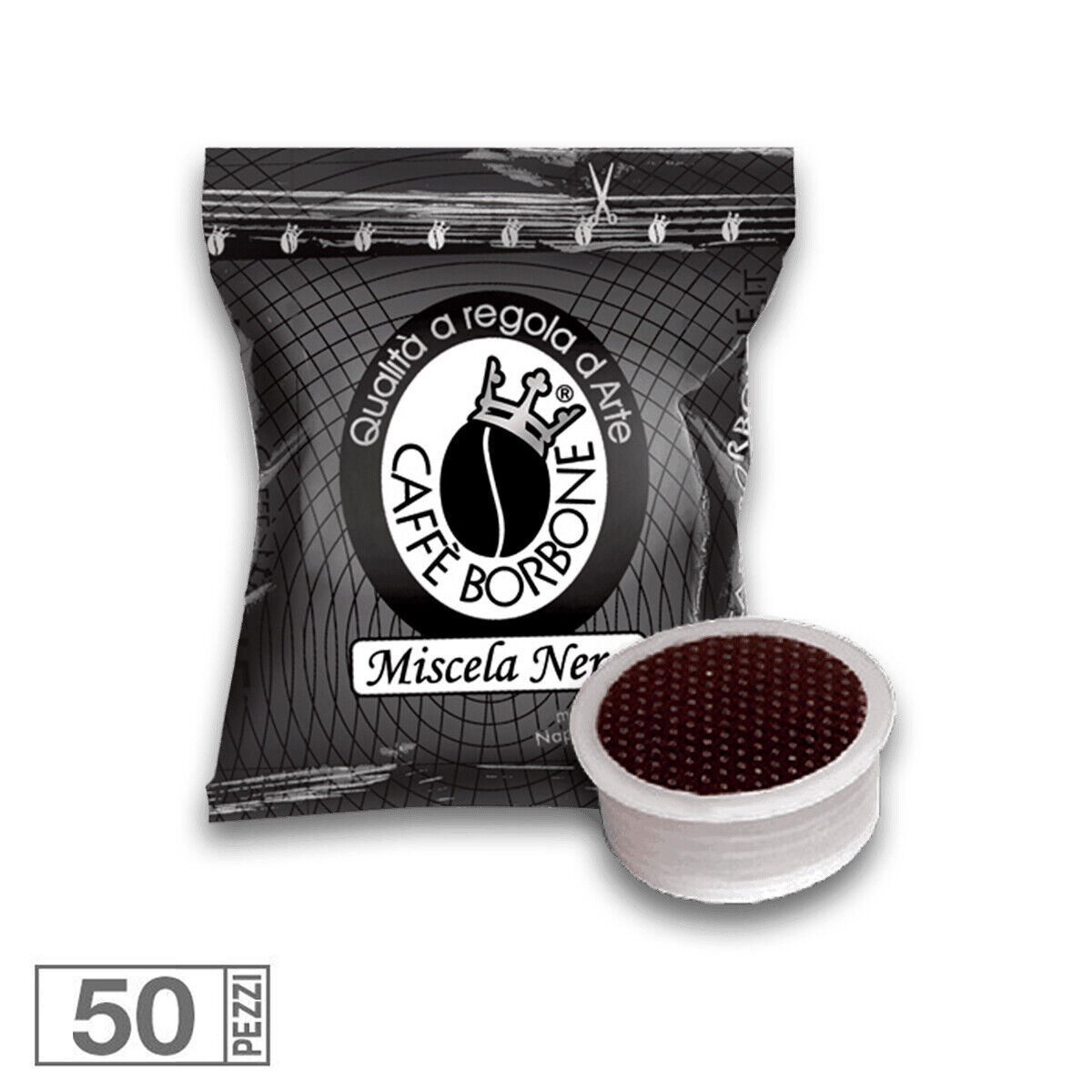 50 CAPSULE CAFFE' BORBONE MISCELA NERA COMPATIBILE LAVAZZA ESPRESSO POINT SC0