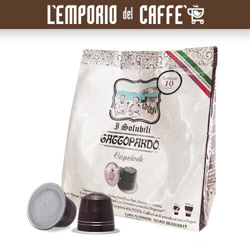 80 Capsule Gattopardo MOCACCINO Compatibili Sistema Nespresso