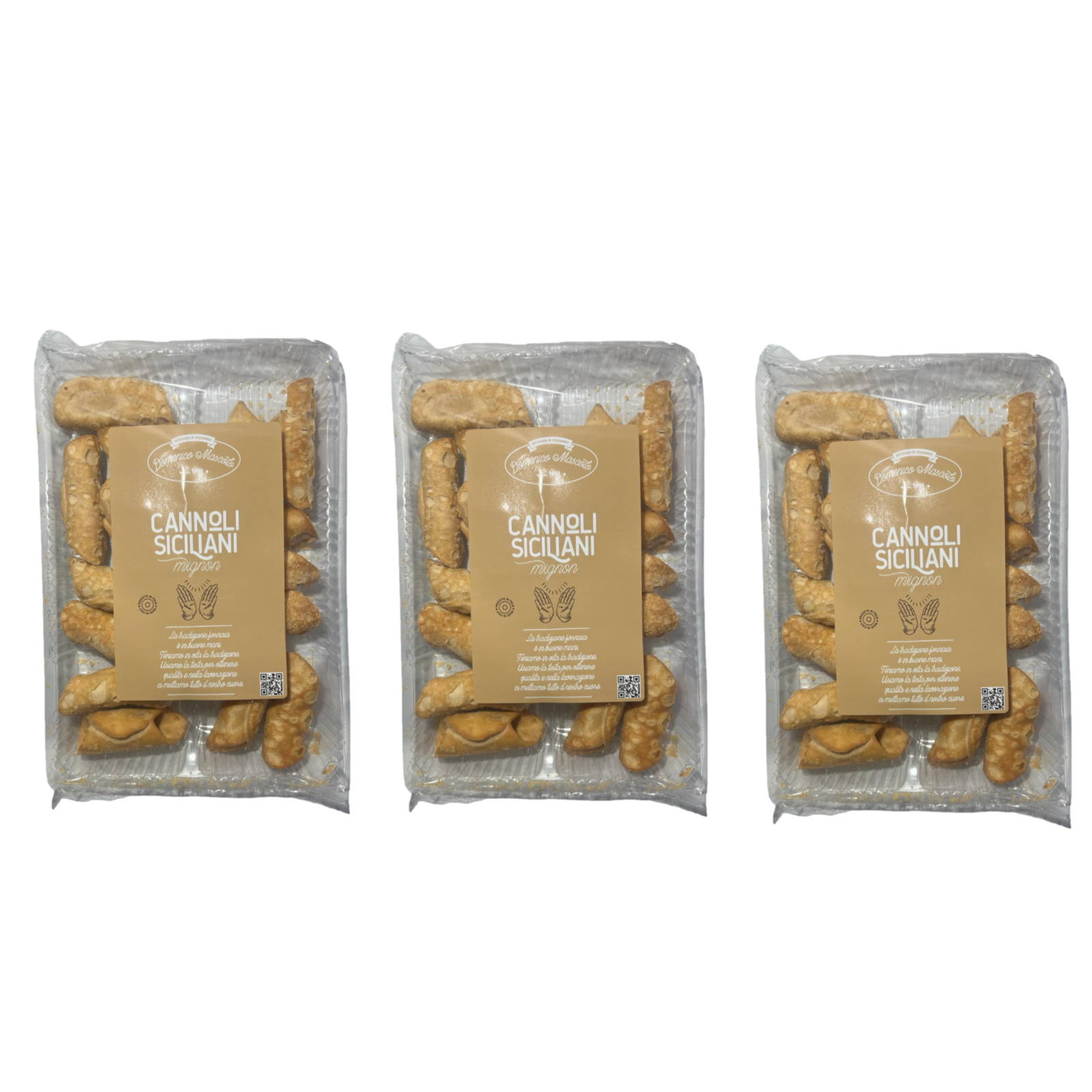 Cialde di cannoli siciliani mignon - Offerta 48 cannoli Mignon