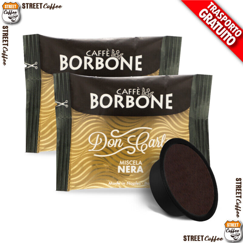 50 Capsule Caffè Borbone Don Carlo Miscela Nera compatibili a Modo Mio gratis