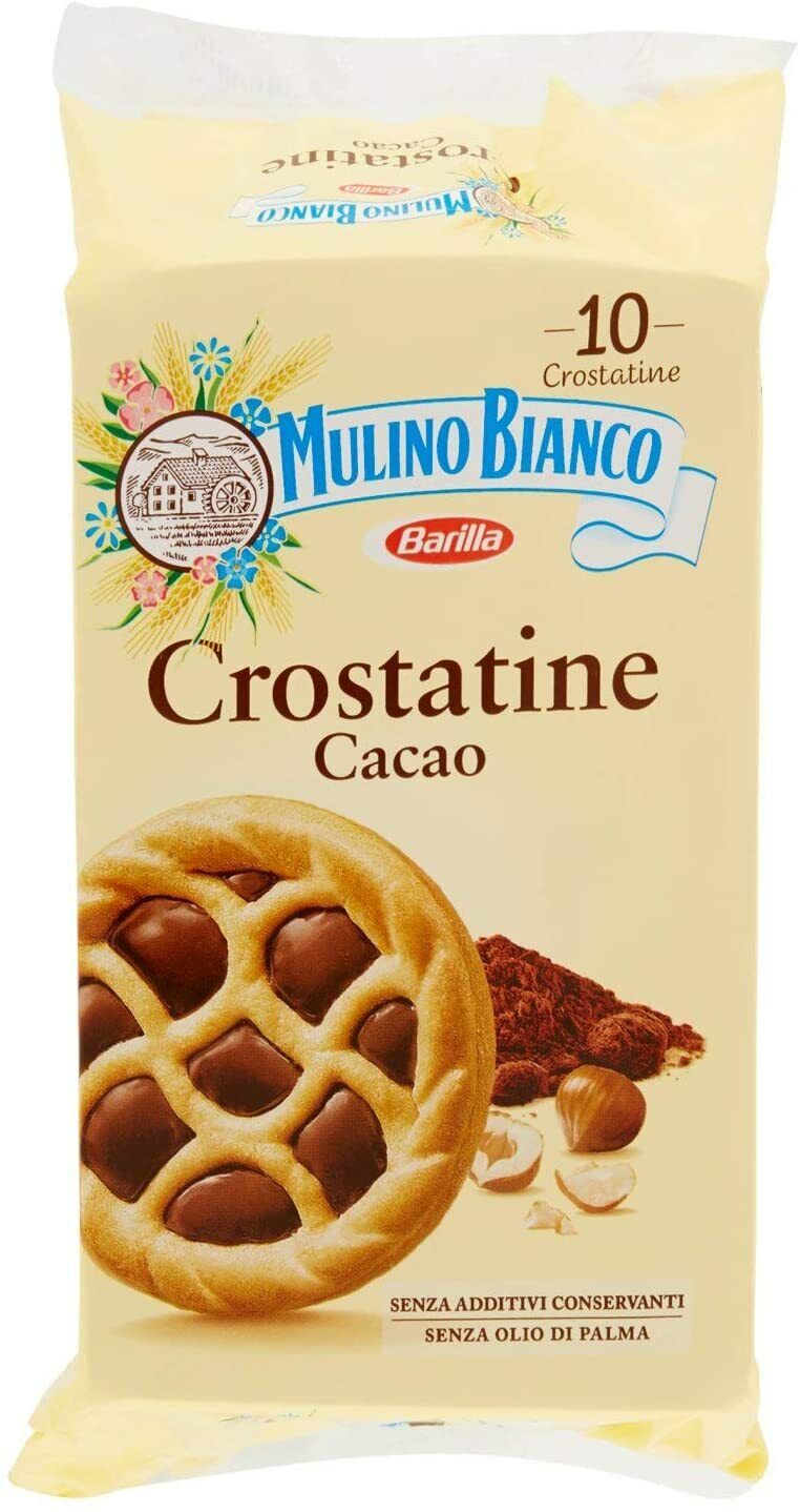 Mulino Bianco Crostatine con Crema al Cacao e Nocciole - 10 Crostatine (400 g)