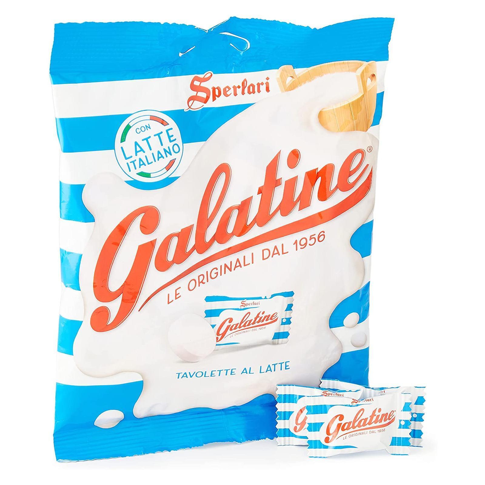 Caramelle Sperlari Galatine al Latte Busta da 125 g Latte Mini Tavolette
