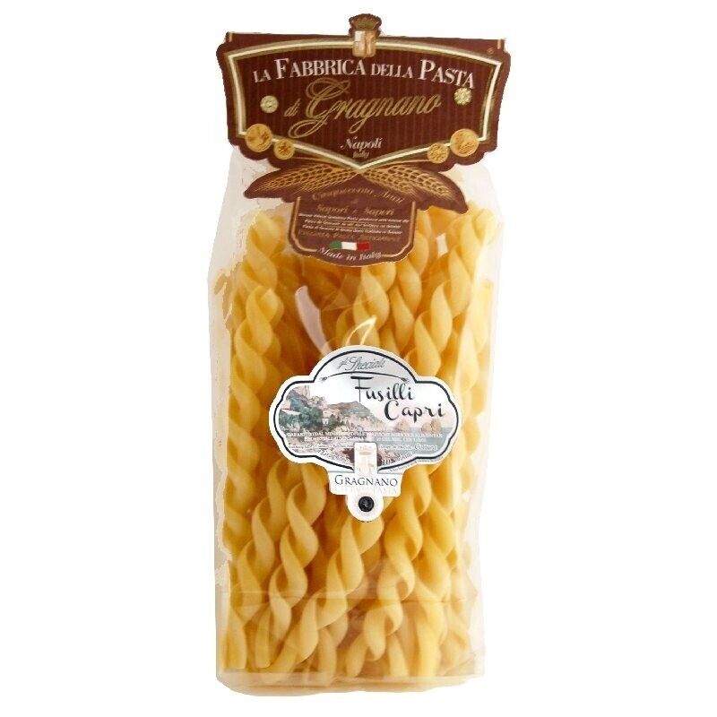 Fusilli CAPRI Lavorati a mano IGP 500 Gr. - Cartone 12 Pezzi