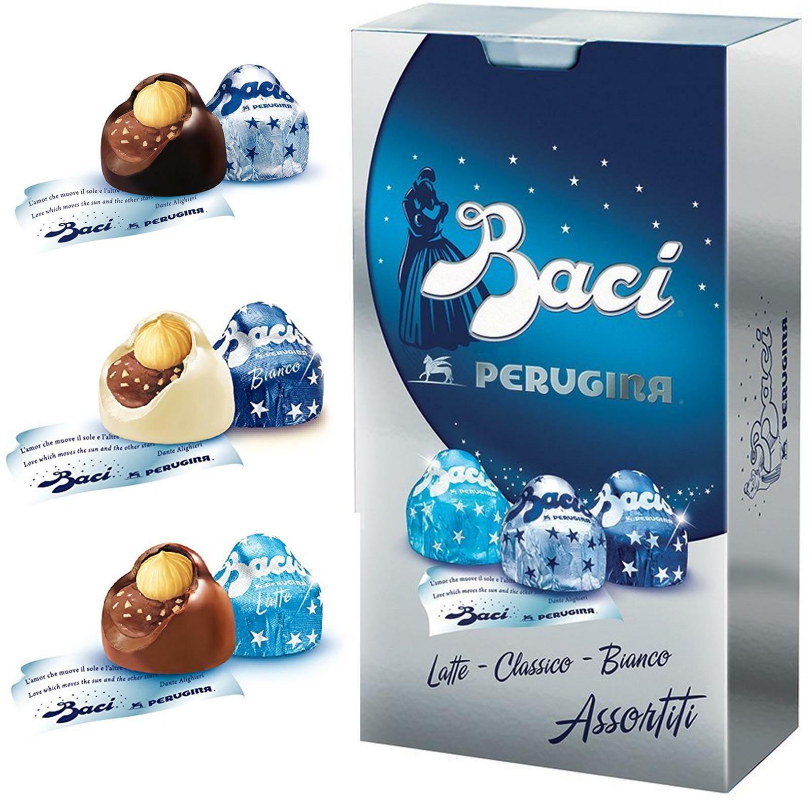 Baci Perugina Assortiti Latte, Classici e Fondente Confezione 200g Senza Glutine