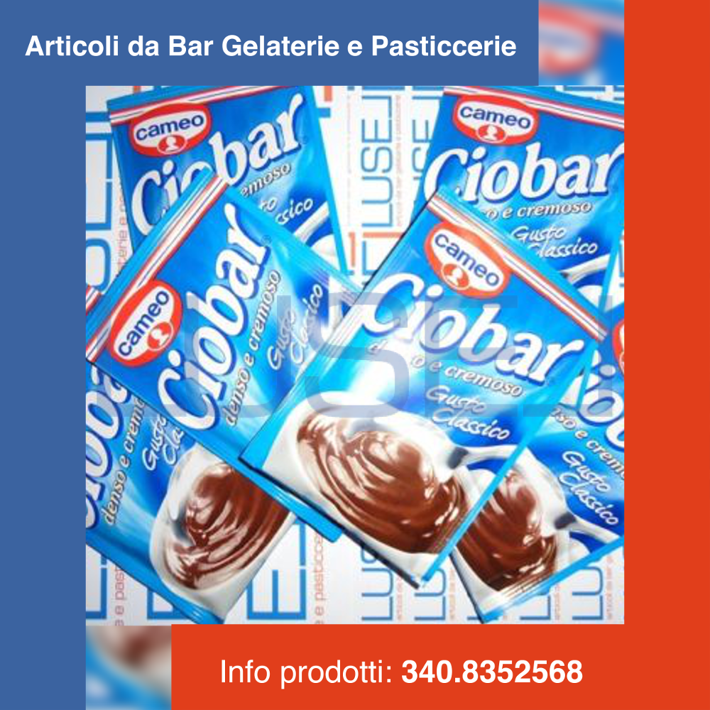 PZ 25 CIOCCOLATA CALDA CIOBAR BUSTINA MONODOSE HOT CHOCOLATE CIOCCOLATO IN TAZZA