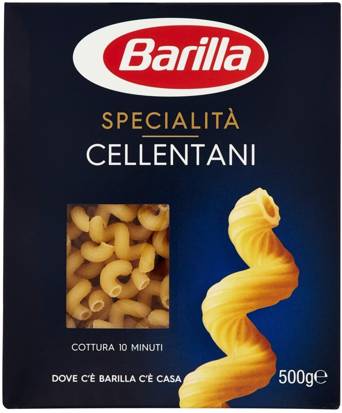 Barilla Pasta Cellentani, Pasta Corta di Semola di Grano Duro, Specialità, 500g