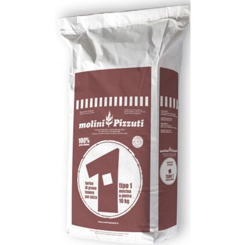 Farina Pizzuti "TIPO 1" MACINATA A PIETRA 10Kg - Offerta 3 Pezzi