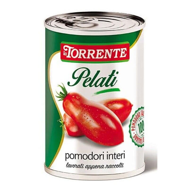 Pomodori pelati interi da 500g  - La Torrente - Cartone da 24  Pezzi