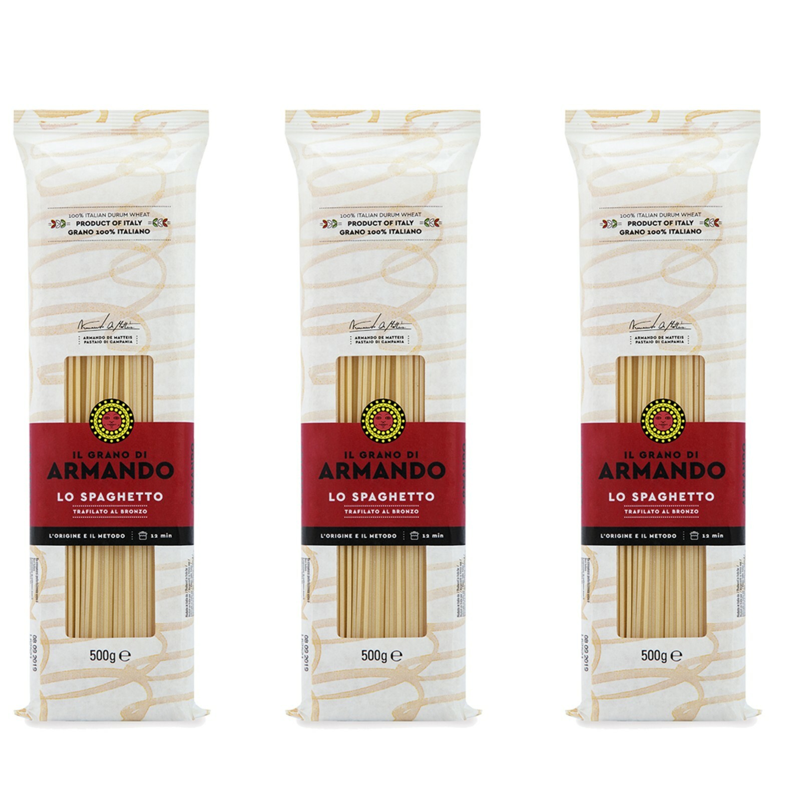 1,5 kg PASTA ARMANDO LO SPAGHETTO Trfilata al Bronzo GRANO ARMANDO ITALIANO