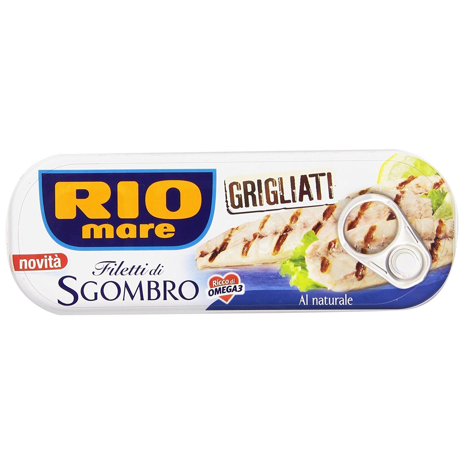 FILETTI DI SGOMBRO GRIGLIATI AL NATURALE 120 GR RIO MARE RICCO DI OMEGA 3