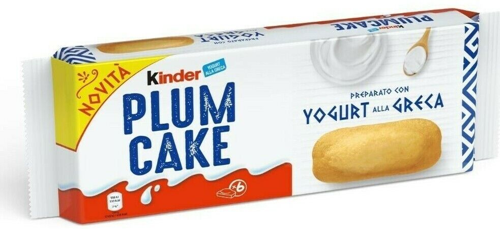 MERENDINE KINDER PLUMCAKE CLASSICO CON YOGURT ALLA GRECA FERRERO COLAZIONE 192gr
