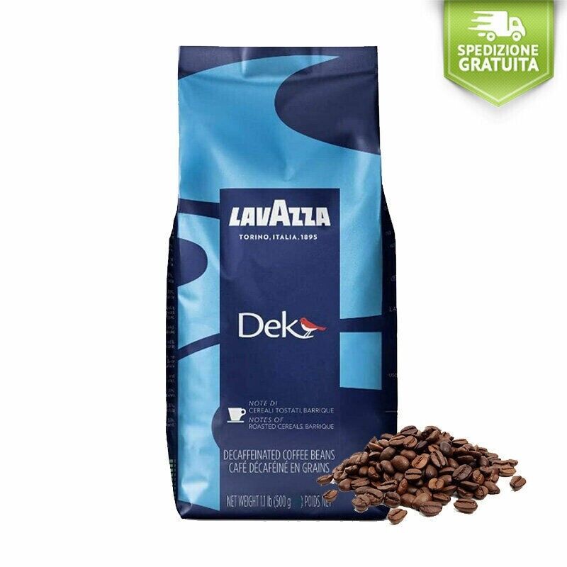 500GR Caffè Lavazza In Grani Dek Decaffeinato - Caffe grani senza Caffeina