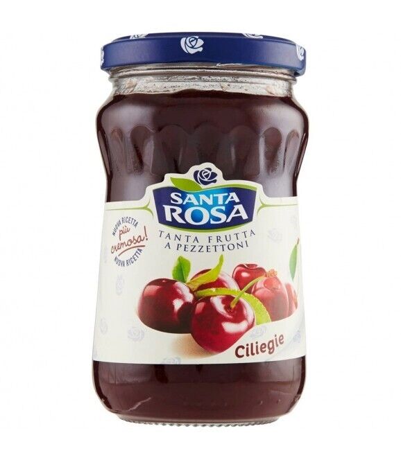 SANTA ROSA CONFETTURA EXTRA DI CILIEGIE FRUTTA COLAZIONE MARMELLATA VASETTO 350g