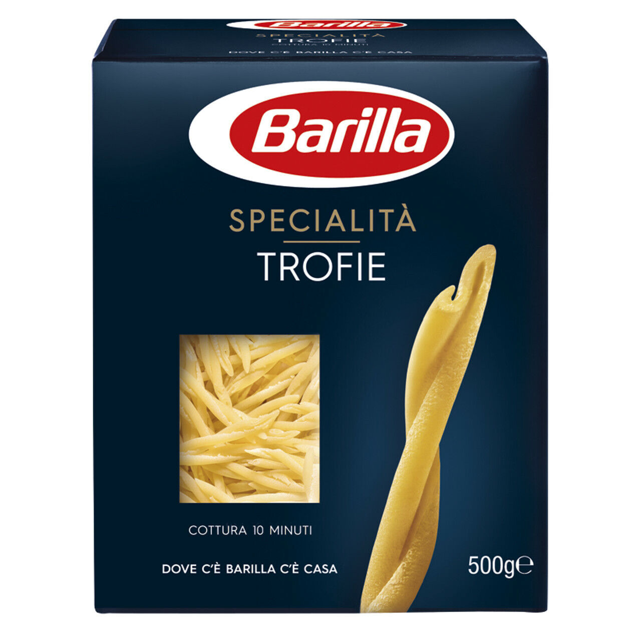 BARILLA  Le Specialita' Trofie Liguri Cottura 10 Minuti  500 Grammi