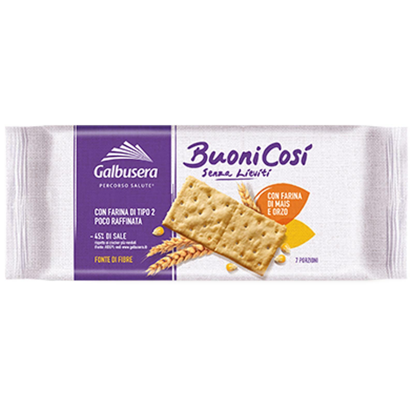 CRACKERS GALBUSERA BUONICOSI SENZA LIEVITI FIBRE -45% SALE SALATINI CRACKER 300g