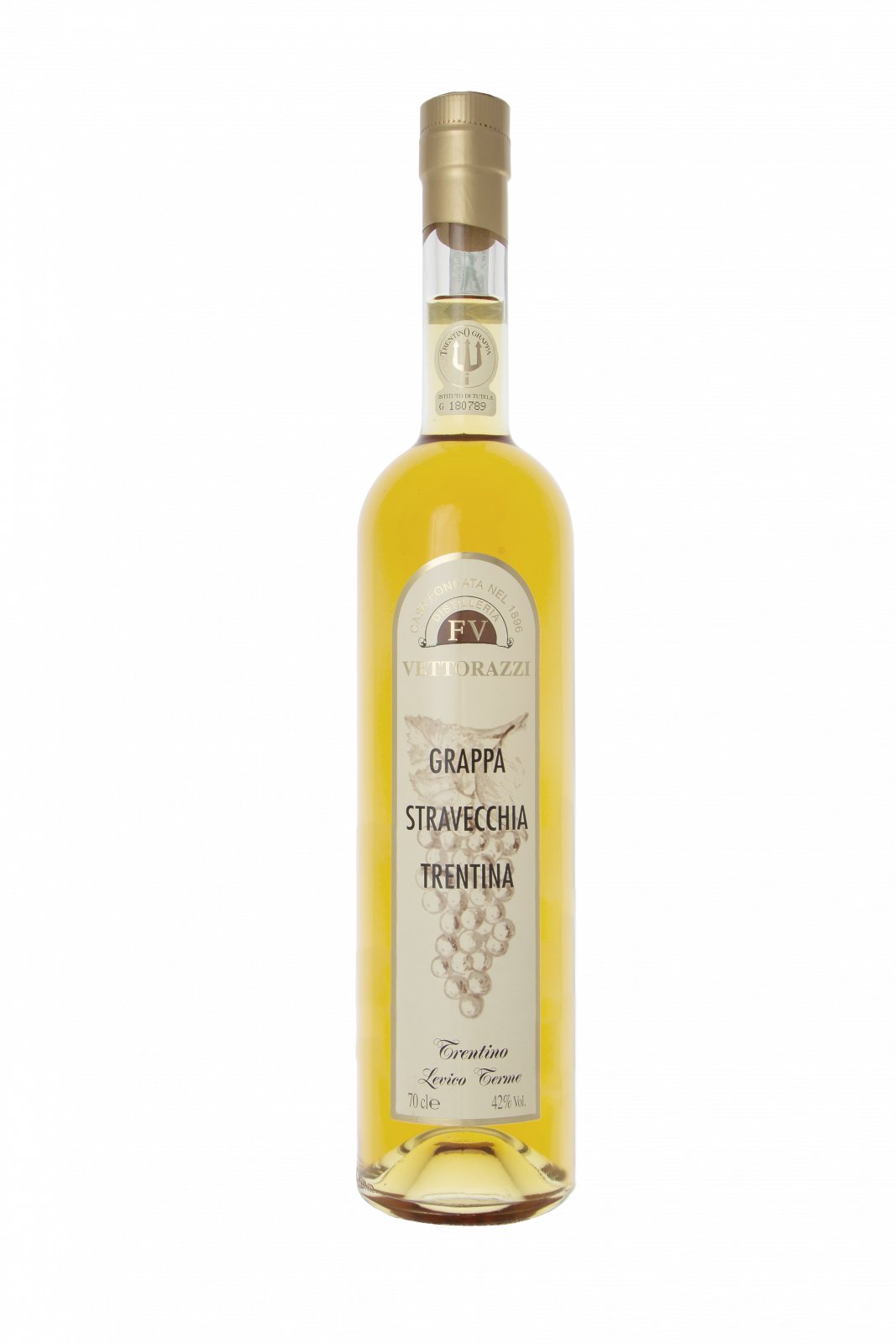 Grappa Stravecchia Distilleria F.lli Vettorazzi Levico Terme Trentino 70 cl 42%