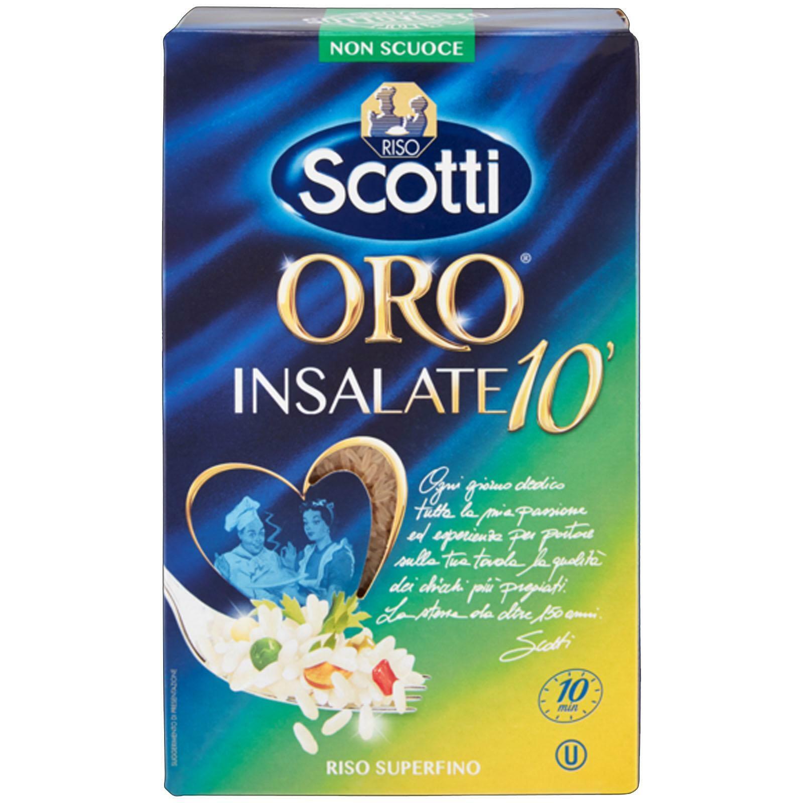 RISO SCOTTI 1 KG ORO INSALATE 10 RISO SUPERFINO RISOTTI RIPIENI NON SCUOCE