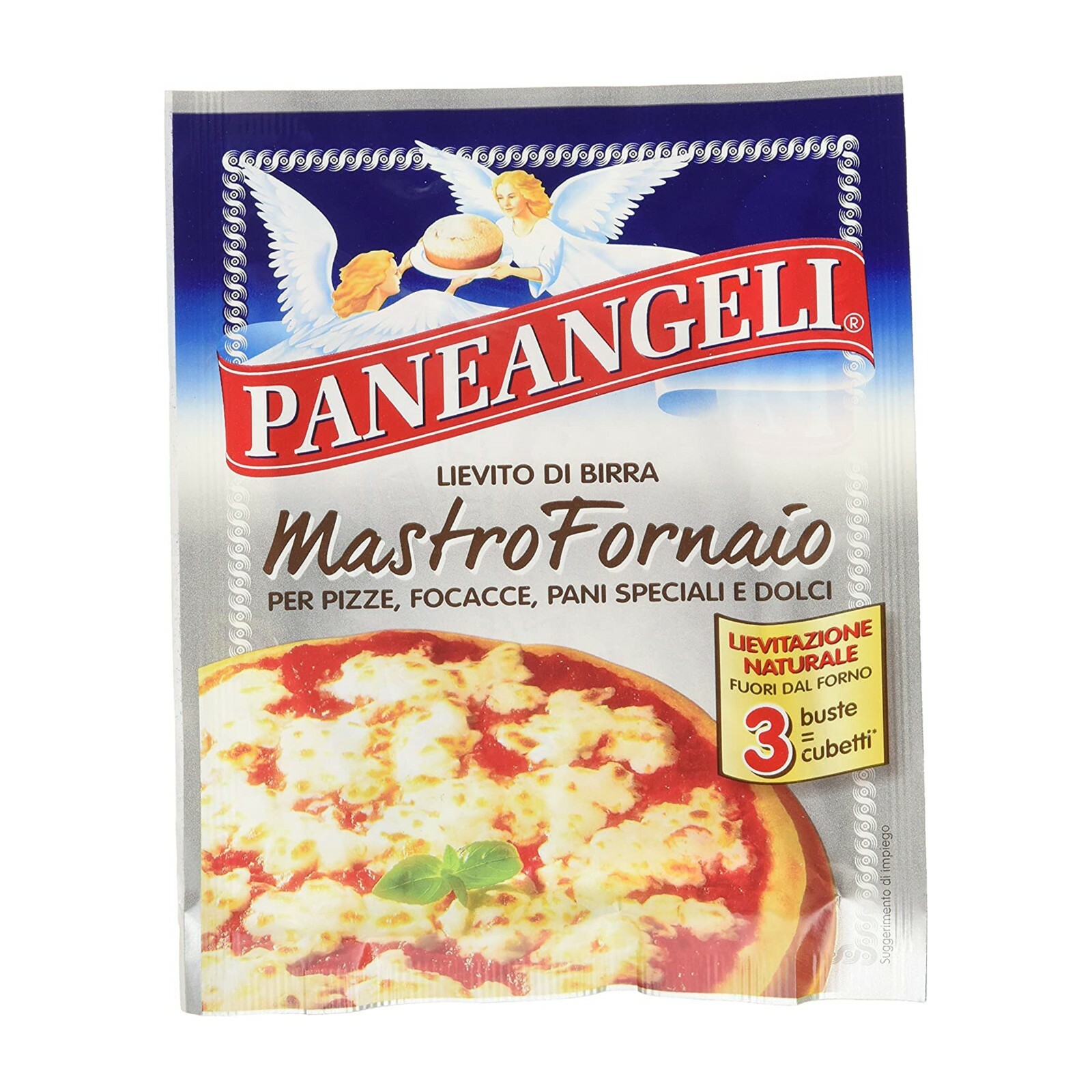 PANEANGELI Lievito di Birra MASTRO FORNAIO per pizze focacce - 3 buste x 7 gr