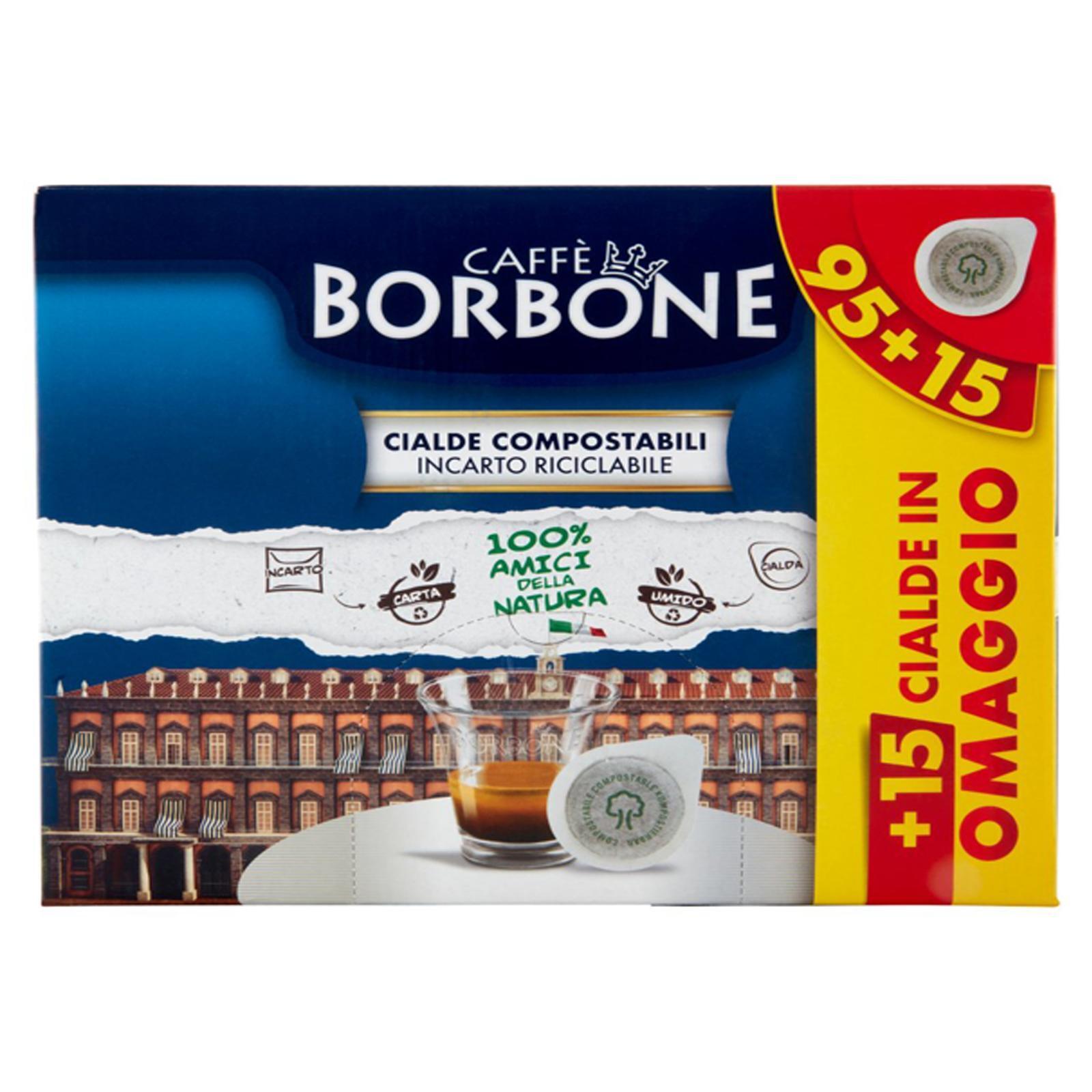 Caffè in Cialde Caffe' Borbone Miscela Decisa 110 Cialde Compostabili da 729 gr