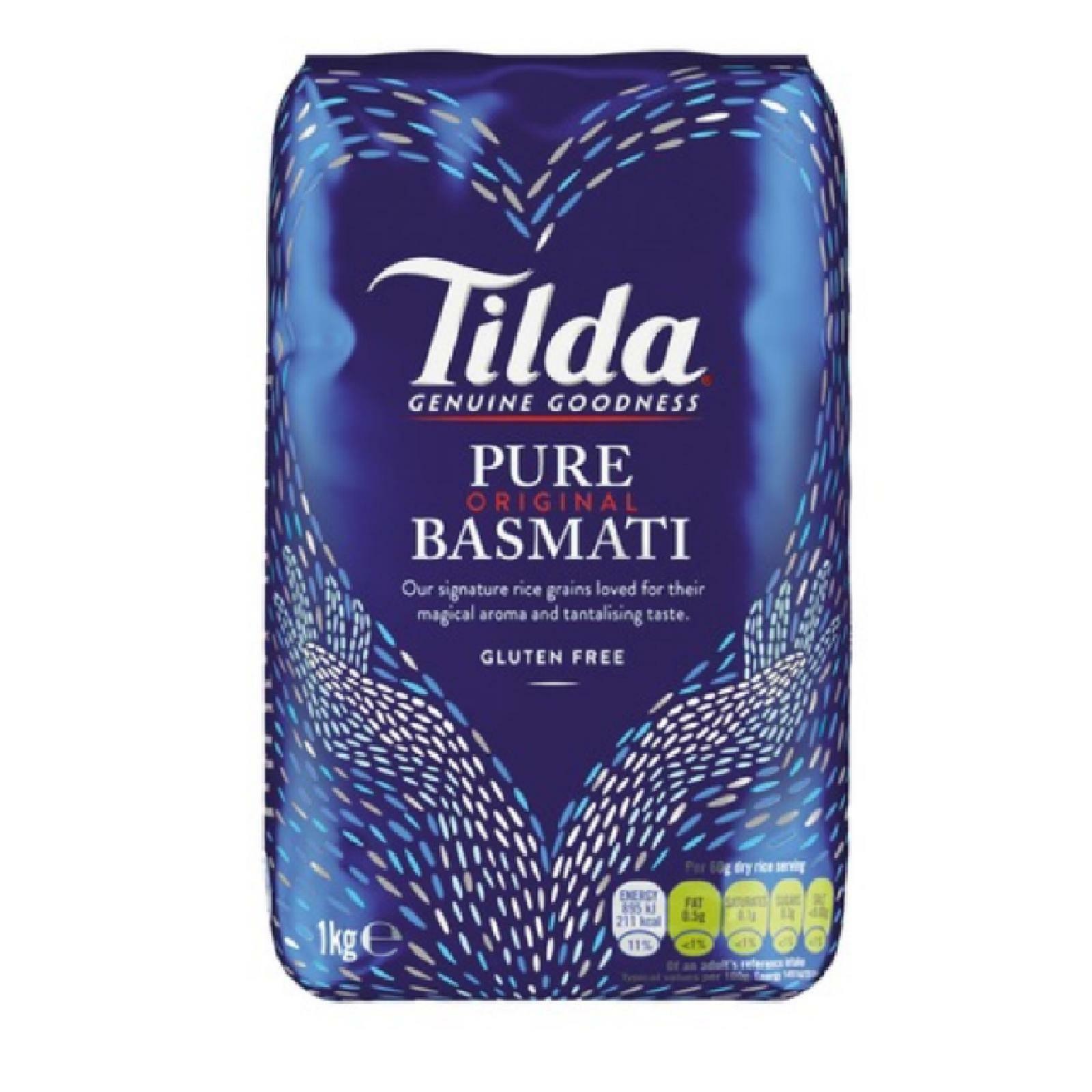 RISO TILDA RISO BASMATI ORIGINALE  BUSTA DA 1 KG RISO REGNO UNITO RICE