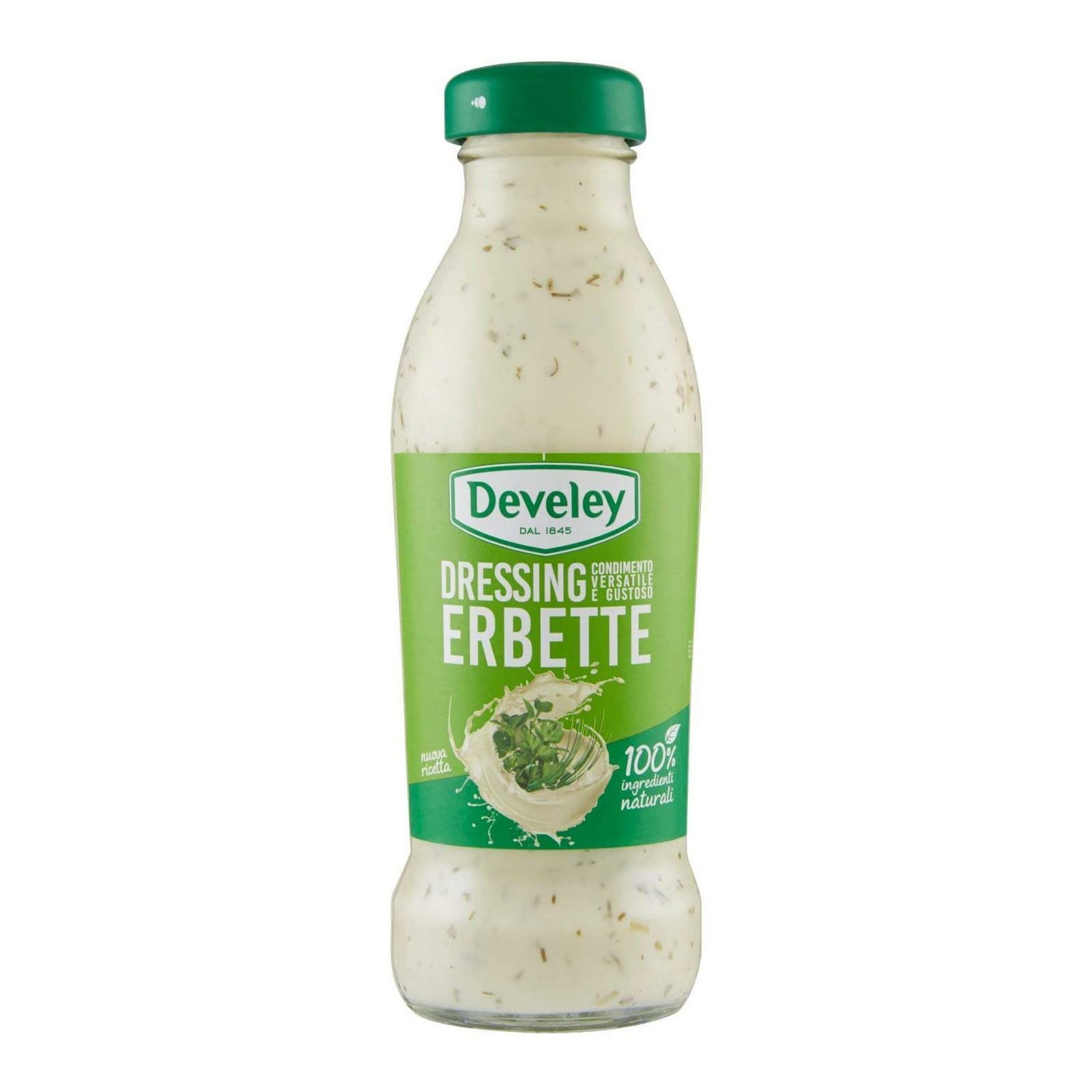 SALSA DRESSING DEVELEY DRESSING ERBETTE 230 ml SALSE CONDIMENTO INSALATA