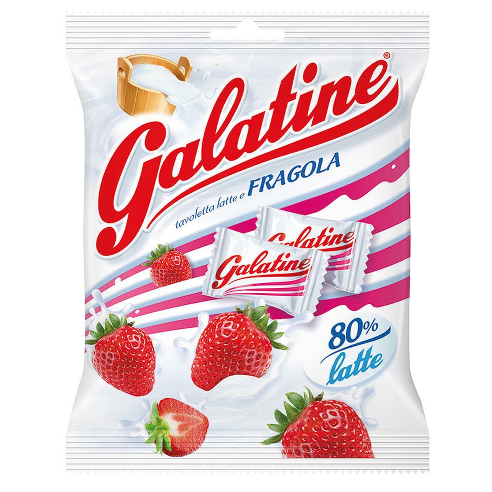 CARAMELLE SPERLARI GALATINE ALLA FRAGOLA BUSTINA DA 115 GR YOGURT LATTE