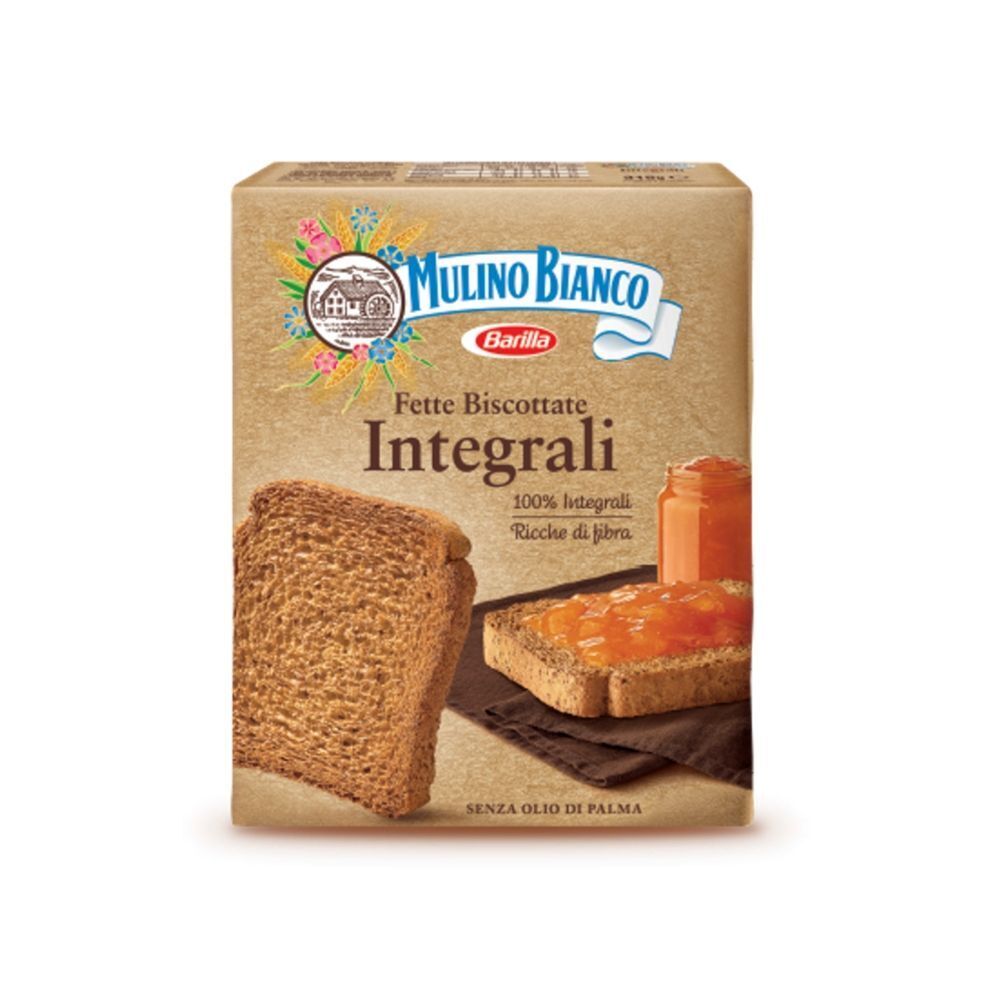 Fette Biscottate Le Integrali Mulino Bianco Confezione da 315 Grammi