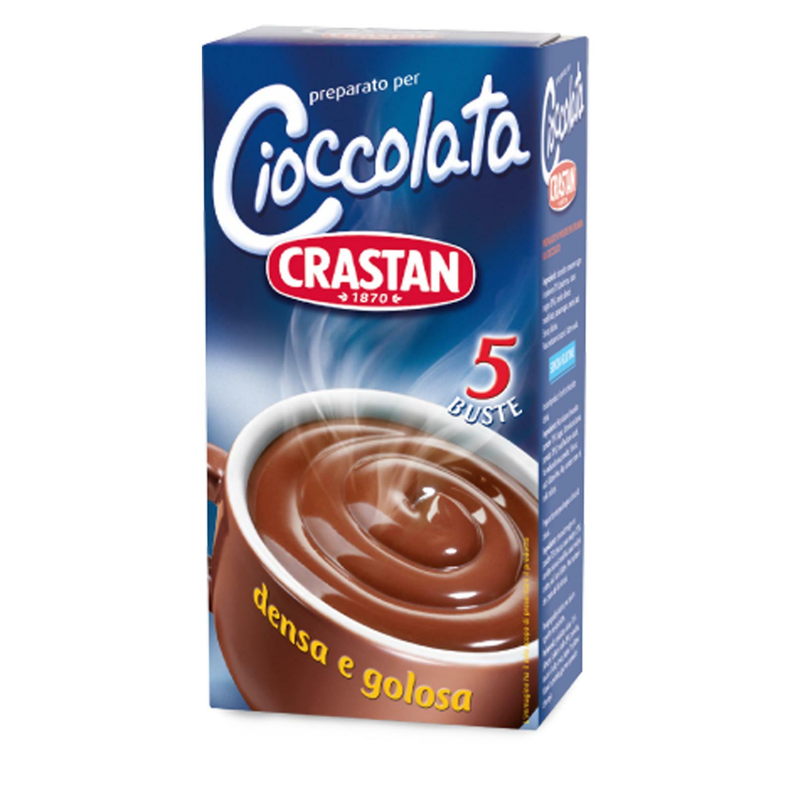 PREPARATO PER CIOCCOLATA CALDA CRASTAN 125 GR CONFEZIONE DA 5 BUSTINE MONODOSE