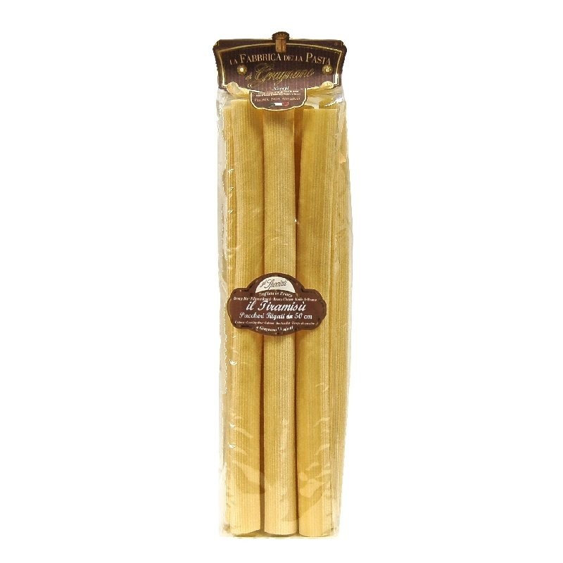il Tiramisù paccheri rigati da 50 cm  IGP 500 Gr. - Cartone 8 Pezzi