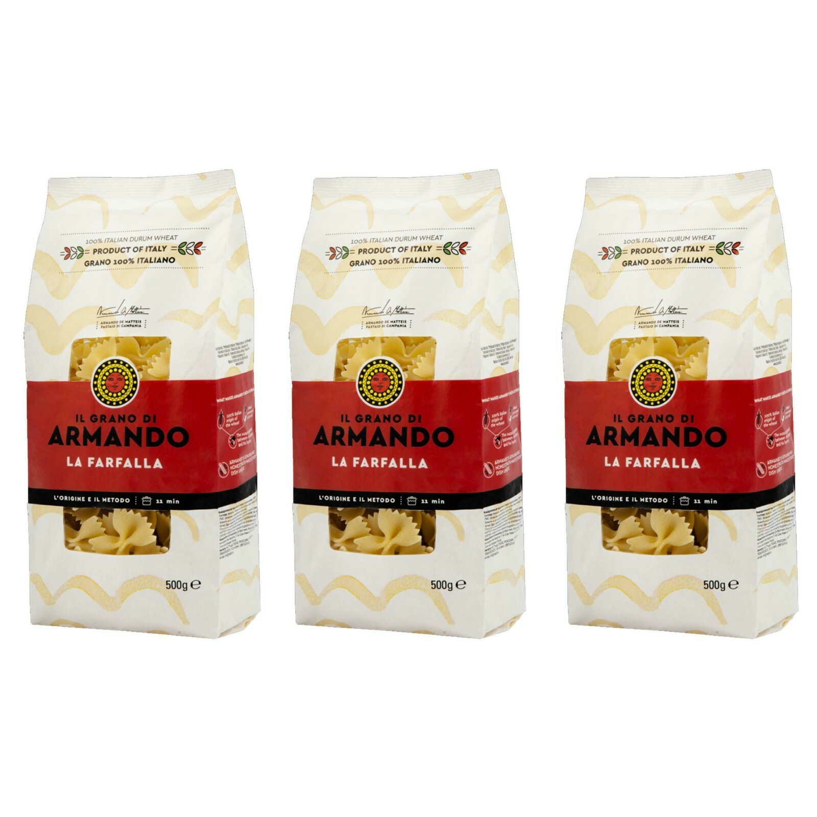1,5 kg PASTA ARMANDO La Farfalla Trfilata al Bronzo GRANO ARMANDO ITALIANO