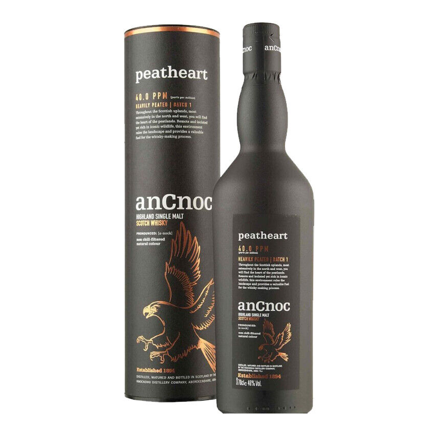 ANCNOC PEATHEART Single Malt Whisky Knockdhu Distillery 46° 70 cl.
